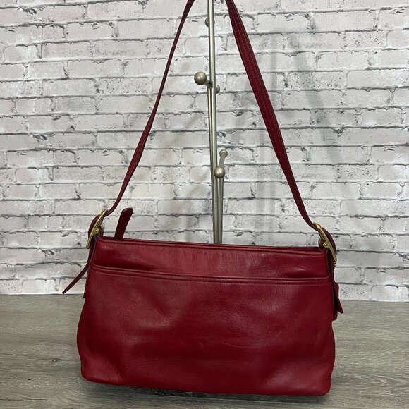 Coach Legacy F23-9861  Vintage Red Leather - Picture 1 of 7